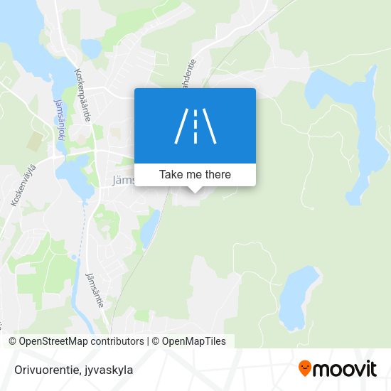 Orivuorentie map