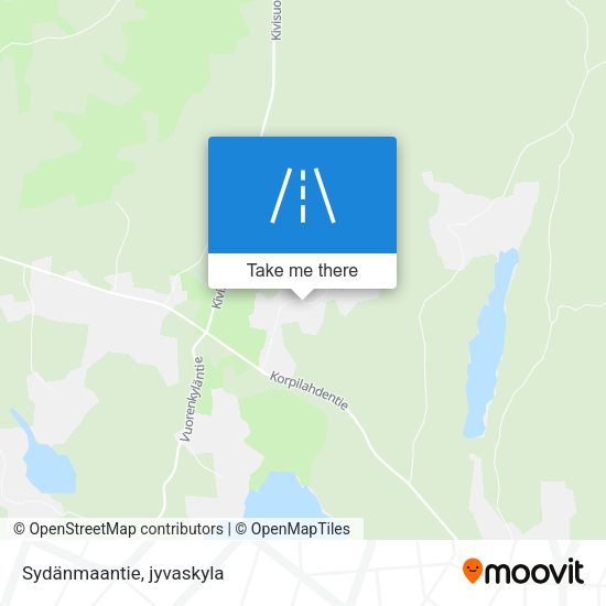 Sydänmaantie map