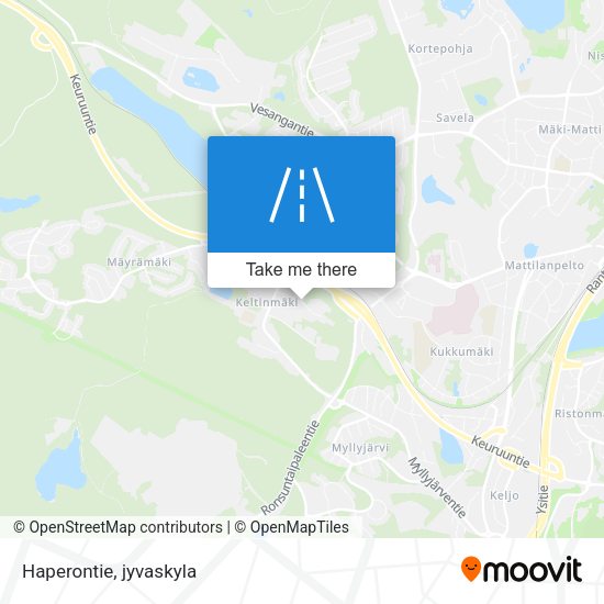 Haperontie map