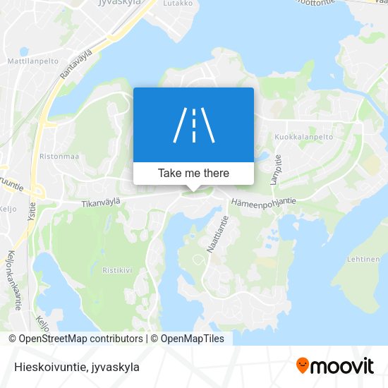 Hieskoivuntie map