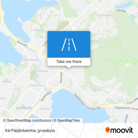 Itä-Päijänteentie map