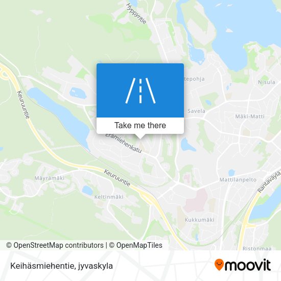 Keihäsmiehentie map
