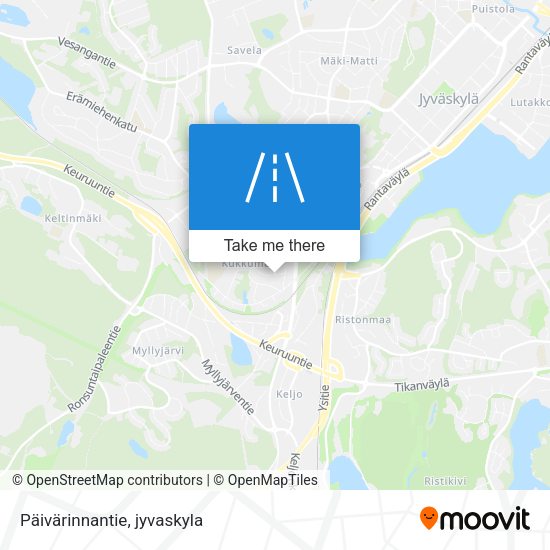 Päivärinnantie map