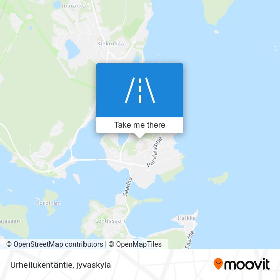 Urheilukentäntie map