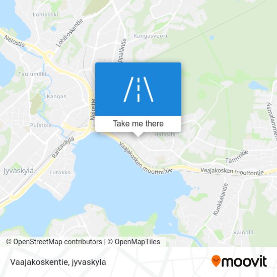 Vaajakoskentie map