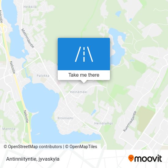 Antinniityntie map