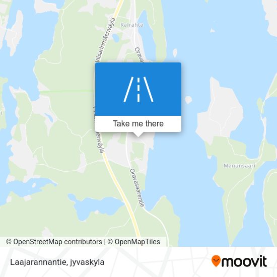 Laajarannantie map