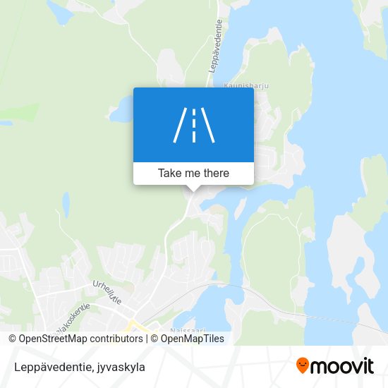 Leppävedentie map