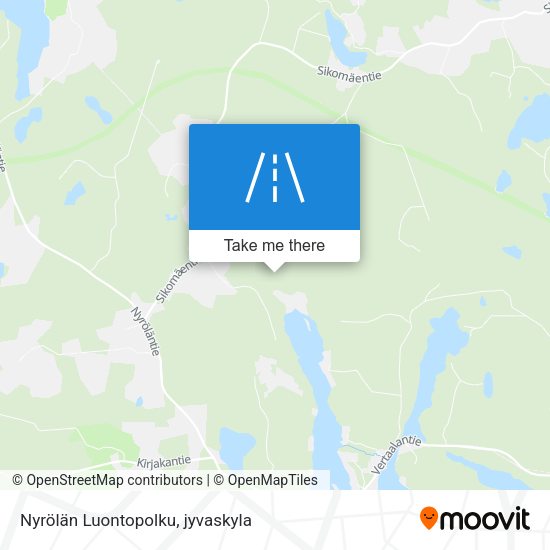 Nyrölän Luontopolku map