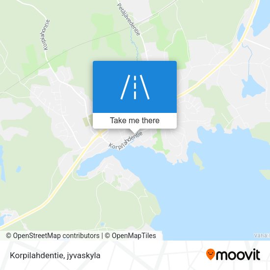 Korpilahdentie map