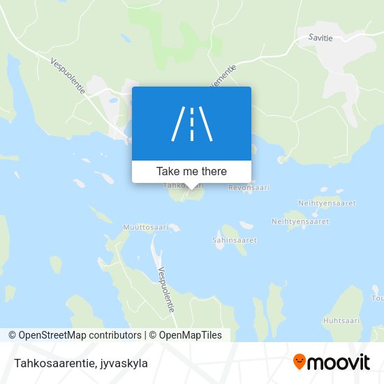 Tahkosaarentie map