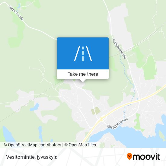Vesitornintie map