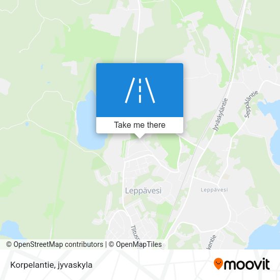 Korpelantie map