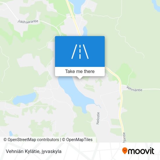Vehniän Kylätie map