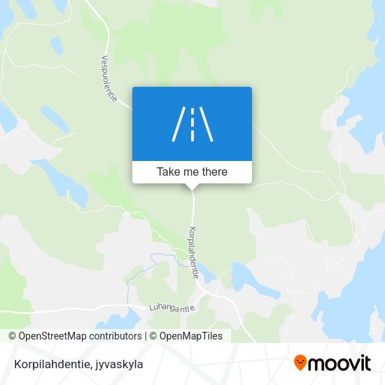 Korpilahdentie map