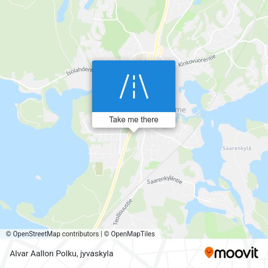 Alvar Aallon Polku map