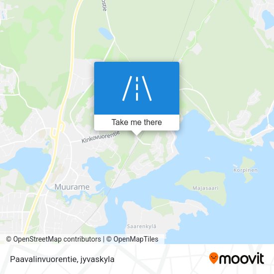 Paavalinvuorentie map