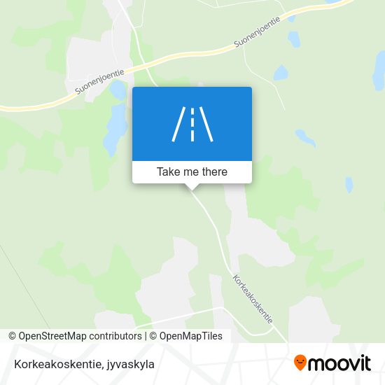 Korkeakoskentie map