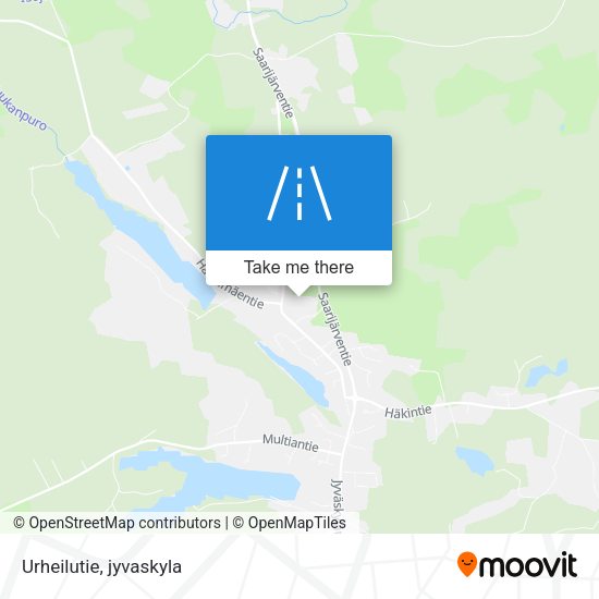 Urheilutie map