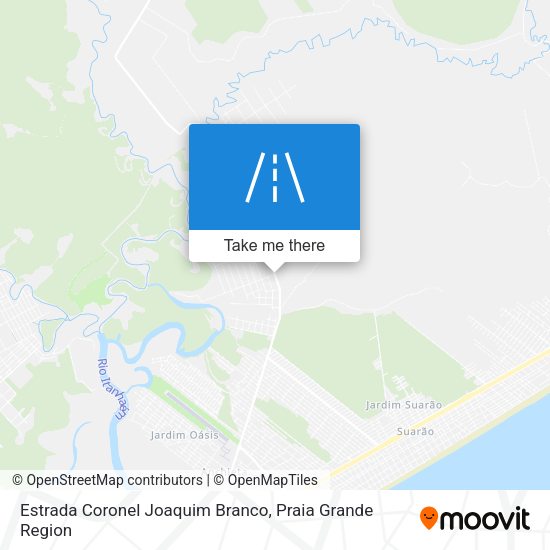 Estrada Coronel Joaquim Branco map