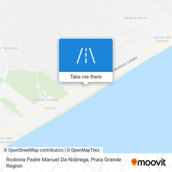 Rodovia Padre Manuel Da Nóbrega map