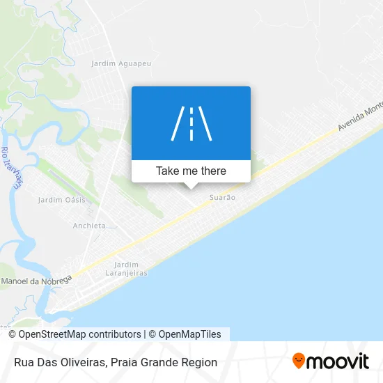 Rua Das Oliveiras map