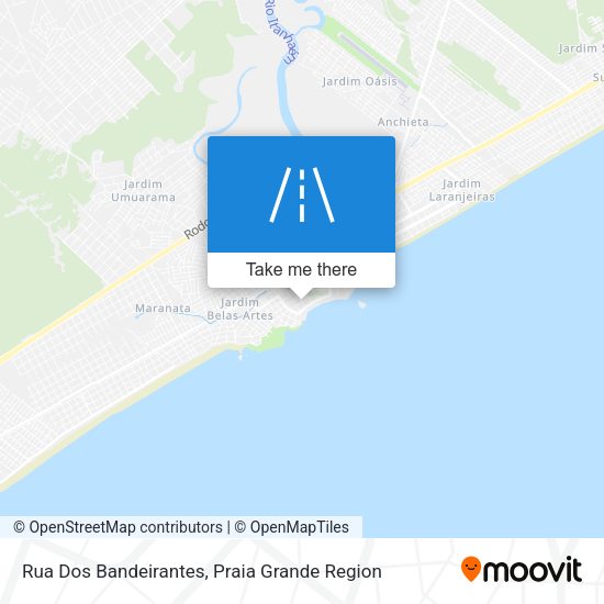 Rua Dos Bandeirantes map