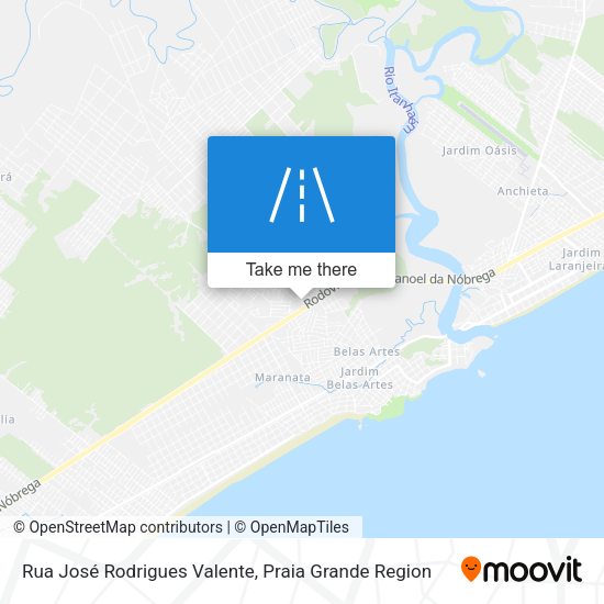 Rua José Rodrigues Valente map