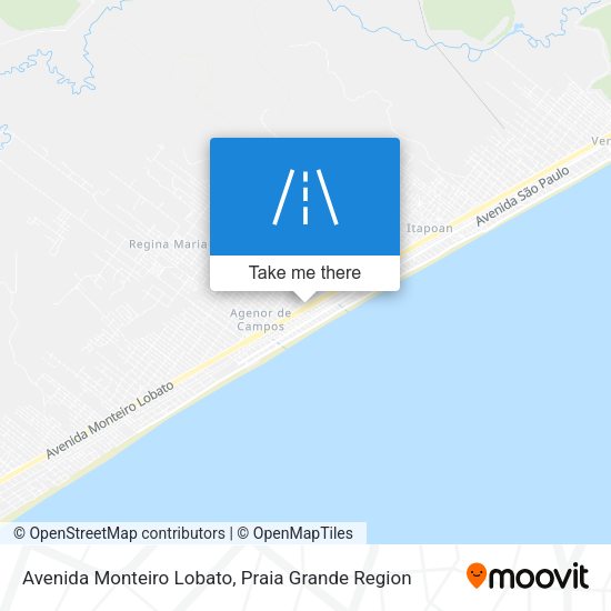 Avenida Monteiro Lobato map