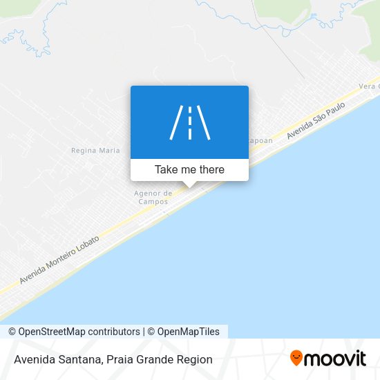Avenida Santana map