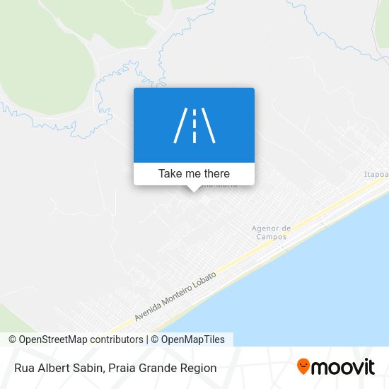 Rua Albert Sabin map