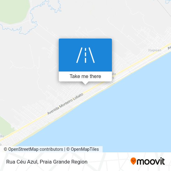 Rua Céu Azul map