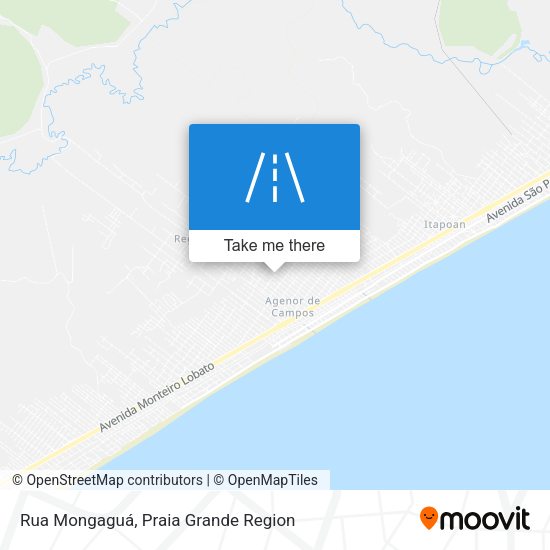 Rua Mongaguá map