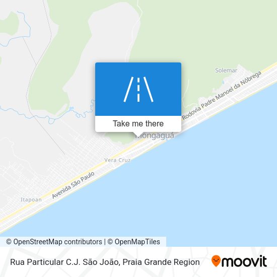 Rua Particular C.J. São João map