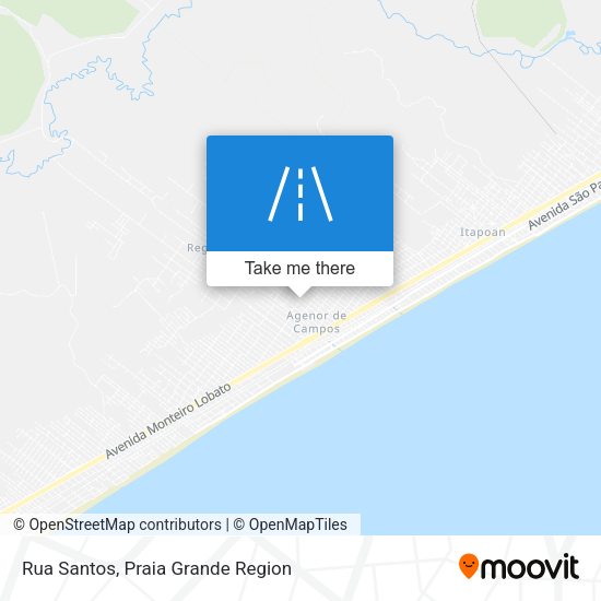 Rua Santos map