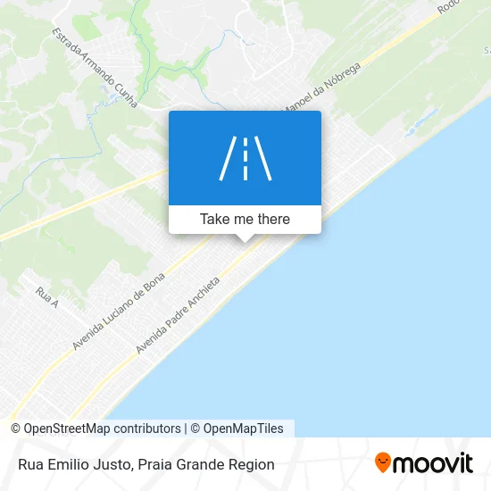 Rua Emilio Justo map