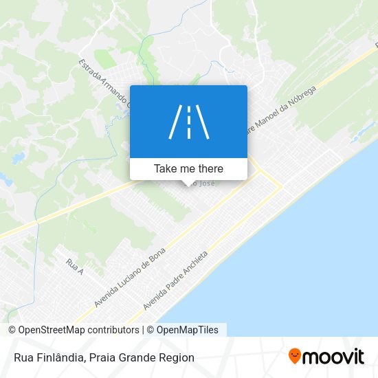 Rua Finlândia map