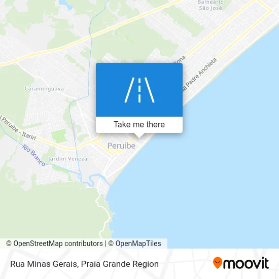 Rua Minas Gerais map