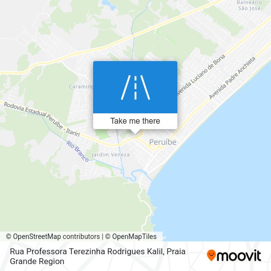 Rua Professora Terezinha Rodrigues Kalil map