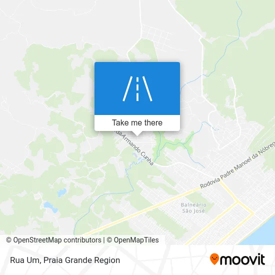 Rua Um map