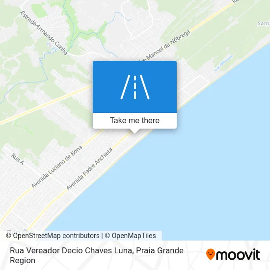 Rua Vereador Decio Chaves Luna map