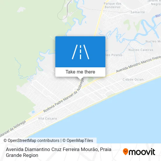 Avenida Diamantino Cruz Ferreira Mourão map