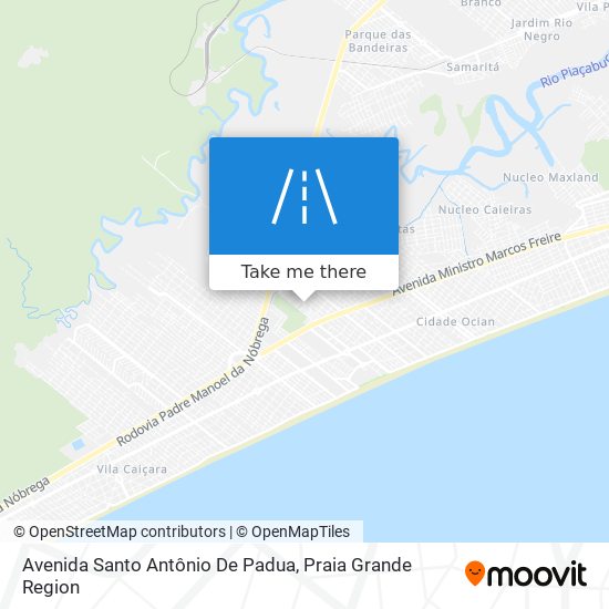 Mapa Avenida Santo Antônio De Padua