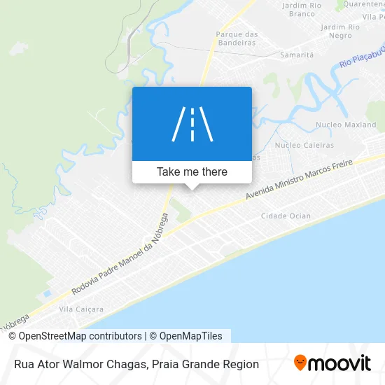 Rua Ator Walmor Chagas map