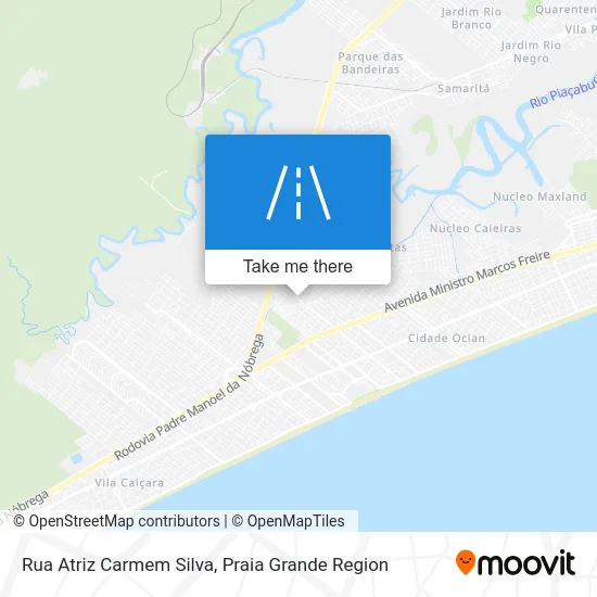Rua Atriz Carmem Silva map