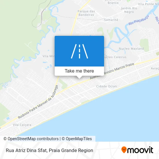 Rua Atriz Dina Sfat map