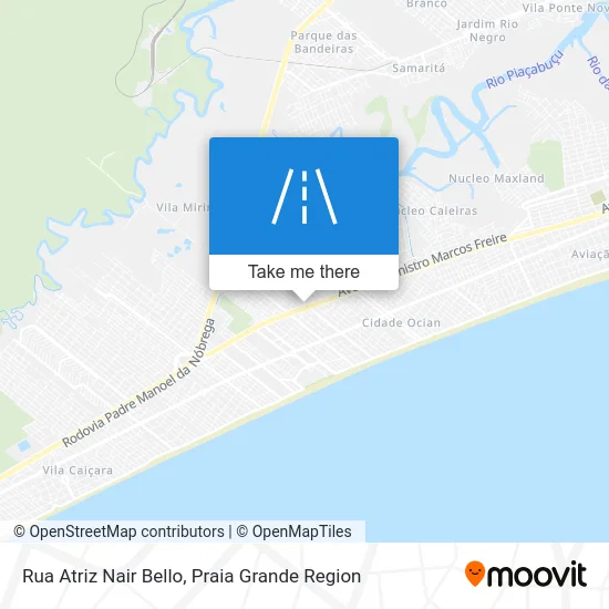 Rua Atriz Nair Bello map