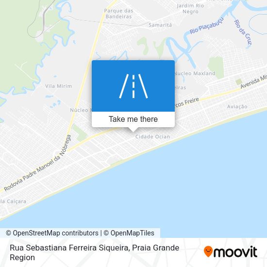 Rua Sebastiana Ferreira Siqueira map