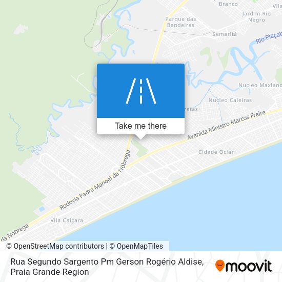 Rua Segundo Sargento Pm Gerson Rogério Aldise map