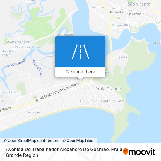 Avenida Do Trabalhador Alexandre De Gusmão map